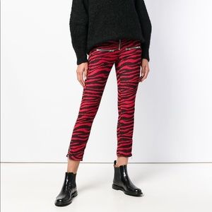 NWT ISABEL MARANT ETOILE Alone zebra print trousers